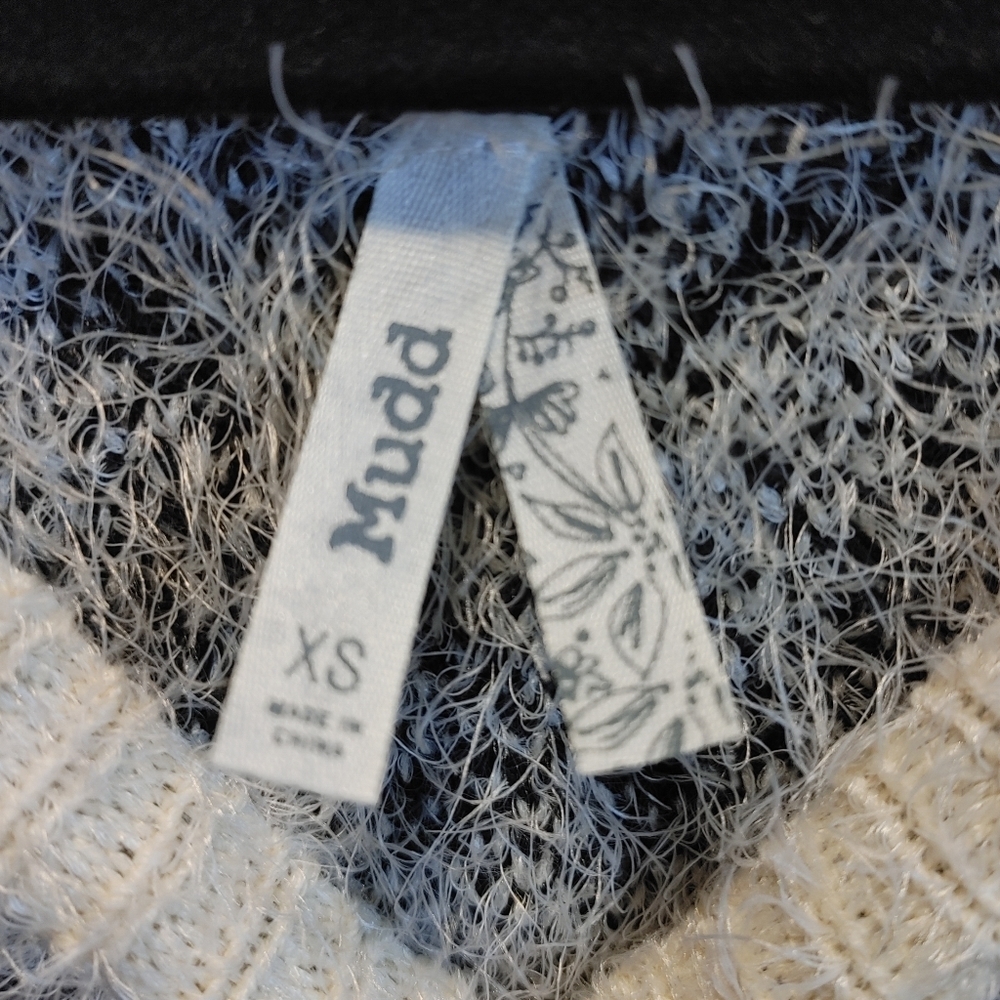 Mudd Leopard Eyelash Knit Sweater XS Oversized Cozy Soft Animal Print Pullover - Picture 7 of 11
